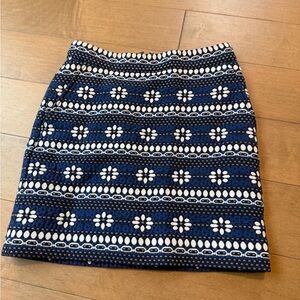 NWT J Crew Patterned Skirt